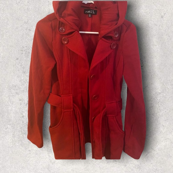 Rue21 Jackets & Blazers - Rue 21 Red winter hooded coat